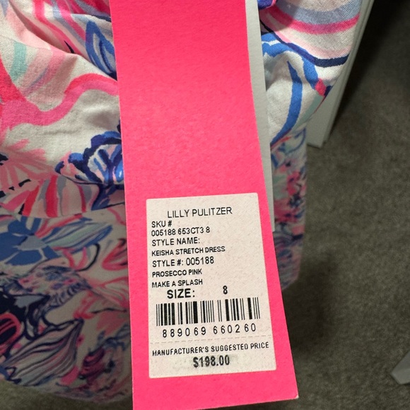 Lilly Pulitzer Pink and Blue Floral Dress - Picture 3 of 3